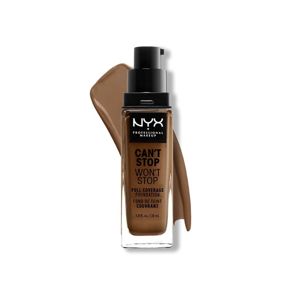 NYX PROFESSIONAL MAKEUP Can\'t Stop Won\'t Stop Foundation, 24h Full Coverage Matte Finish - Deep Sable