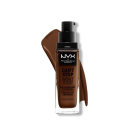 NYX PROFESSIONAL MAKEUP Can\'t Stop Won\'t Stop Foundation, 24h Full Coverage Matte Finish - Deep Walnut