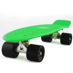 Skateboards Youth 22 inch Mini Cruiser Girl Beginner Skateboard for Kids Boys Children Toddler Skateboard Teenagers Adults (Green Black)