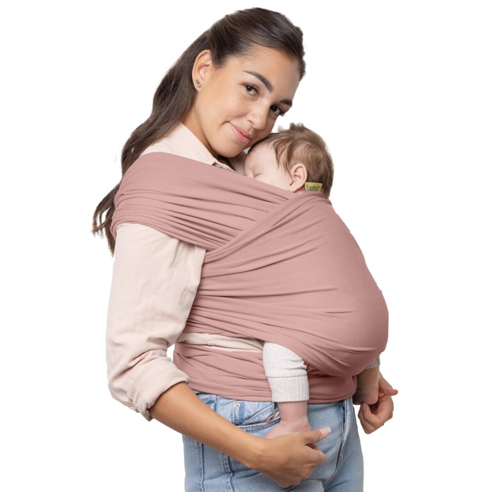 Boba Baby Wrap Carrier - Original Baby Sling Carrier for Newborns (7-35 lbs), Soft, Secure, Hands-Free & Ergonomic, Ideal for Comfortable Bonding, New Parents (Serenity Bloom)