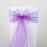 Elegant Organza Chair Sashes Sheer Fabric Sashes for Weddings, Parties, and Special Events - (Pack of 10 Pieces, Lavender)