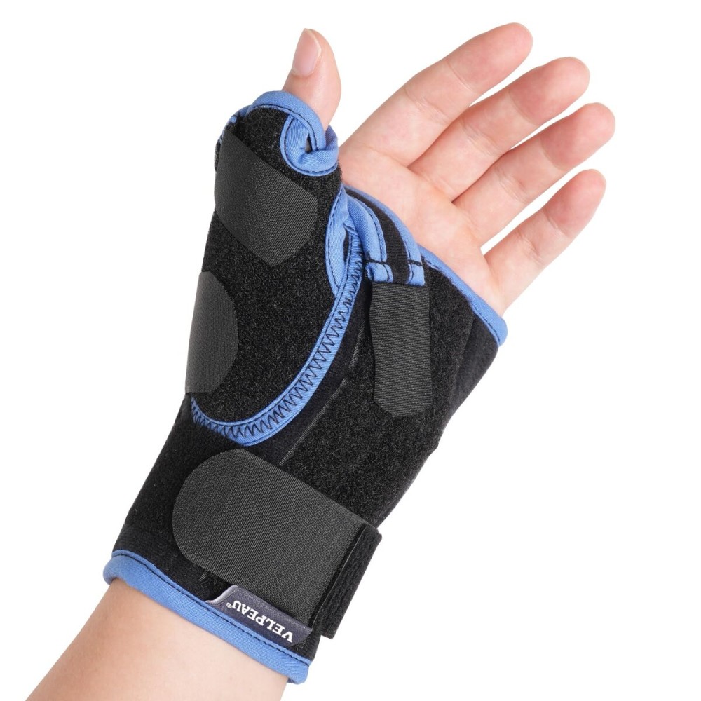 VELPEAU Carpal Tunnel Wrist Brace with Thumb Stabilizer Night Support, Completely Stabilizes Wrist Thumb Joint, Pain Relief for Tendonitis, De Quervain\'s Tenosynovitis, Arthritis (Short, Left Hand, S)