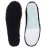 ABUSA Black Sheepskin Insoles Women\'s Premium Think Wool Fur Fleece Inserts Cozy & Fluffy 10