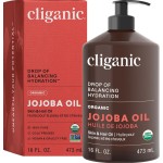 Cliganic Organic Jojoba Oil 16 oz, 100% Pure | Bulk, Natural Cold Pressed Unrefined Hexane Free for Hair & Face | Base Carrier Oil