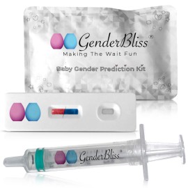 GenderBliss Early Gender Prediction Test Kit - Reveal if Your Baby is a Boy or Girl from 5+ Weeks of Pregnancy - Gender Test for Pregnant Women - Instant Results in 1 Minute - Non-Invasive