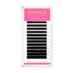 TDANCE Lash Extension Matte Black Eyelash Extension C CC D DD J B L Curl Volume & Classic Lash Extensions 0.03-0.18mm Thickness Professional Salon Use(0.03-D,8-15 mm)