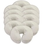 London Linens Pack of 10, Premium Extra Thick 100% Cotton Flannel Massage Tables Face Cradle Covers Cozies Fitted - Includes 10 pcs (Natural)