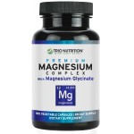 Trio Nutrition Magnesium Complex 90 Day Supply 420 mg | Natural Calm, Relax, Stress Relief, and Muscle Recovery |Magnesium Glycinate Supplement with Vitamin B6 for Rapid Absorption*