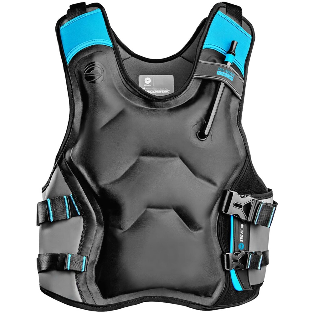 Seaview Palawan Inflatable Snorkel Vest - Premium Snorkel Jacket for Adults. Balanced Flotation, Secure Lock and Comfort Fit. for Snorkeling, Paddle-Boarding and Other Low Impact Water Sports.