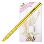 PANA 3/32 Carbide Cuticle Nail Drill Bit for Cuticle Cleaning, Dead Skin Removal, Gel Polish & Acrylic Removal, Under Nail Cleaner, Nail Salon, Manicure Tools (UNC - Gold, Medium)