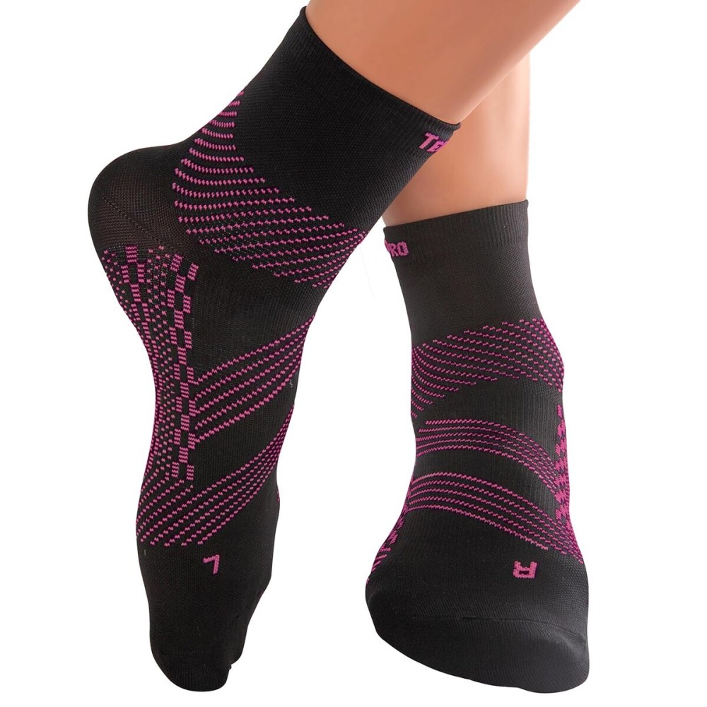 TechWare Pro Ankle Brace Compression Socks - Plantar Fasciitis Sock with Arch Support for Achilles Tendonitis & Heel Pain Relief. Men & Women 1 Pair