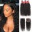 10A Water Wave Bundles with Closure (16 18 20 +14) Wet and Wavy Brazilian Virgin Human Hair 3 Bundles with 4x4 Lace Closure with Baby Hair Free Part 1B Curly Wave Human Hair Extensions