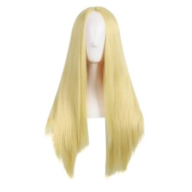 MapofBeauty 28 Inch/70cm Women Special Long Straight Synthetic Wig (Blonde Yellow)