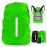 LAMA 2pcs Waterproof Rain Cover for Backpack, Reflective Rainproof Protector for Anti-dust and Anti-Theft L 45L-55L Black Green