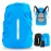 LAMA 2pcs Waterproof Rain Cover for Backpack, Reflective Rainproof Protector for Anti-dust and Anti-Theft S 18L-25L Black Blue