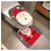 HESHIFENG. party & accessories Christmas Snowman Santa Deer Toilet Seat Cover and Rug Set Red Christmas Decorations Bathroom (Santa Claus)