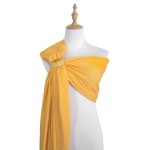 Vlokup Baby Water Ring Sling Carrier | Lightweight Breathable Mesh Baby Wrap for Infant, Newborn, Kids and Toddlers | Perfect for Summer, Swimming, Pool, Beach | Great for Dad Too Yellow