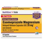 HealthCareAisle Esomeprazole Magnesium 20 mg - 42 Delayed-Release Mini Capsules - Acid Reducer, Treats Frequent Heartburn