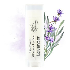 Lavender Lip Balm - Handmade Natural Chapstick - Stocking Stuffers for Women - Moisturizing Lip Care