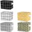 Tamicy Mini Storage BasketPack of 5- Blend Storage Bins for Makeup, Book, Baby Toy,8x6x5.5 inch Home Decor Canvas Organizers Bag 8x6.3x5.1 inch