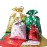 WesGen Christmas Gift Bags, 40Pcs Santa Wrapping Gift Bag in 4 Sizes and 4 Designs, with Ribbon Ties and Tags