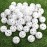 Faswin 100 Pack Practice Golf Balls, Plastic Golf Training Balls 41mm Hollow Airflow Golf Balls for Driving Range, Swing Practice, Indoor Outdoor Use, White