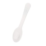 Extra Sturdy, Gmark 100pc 3 Taster Spoons Plastic Mini Spoons, Extra Sturdy, BPA Free, For Ice Cream, Dessert, White 1 Box Set GM1002F