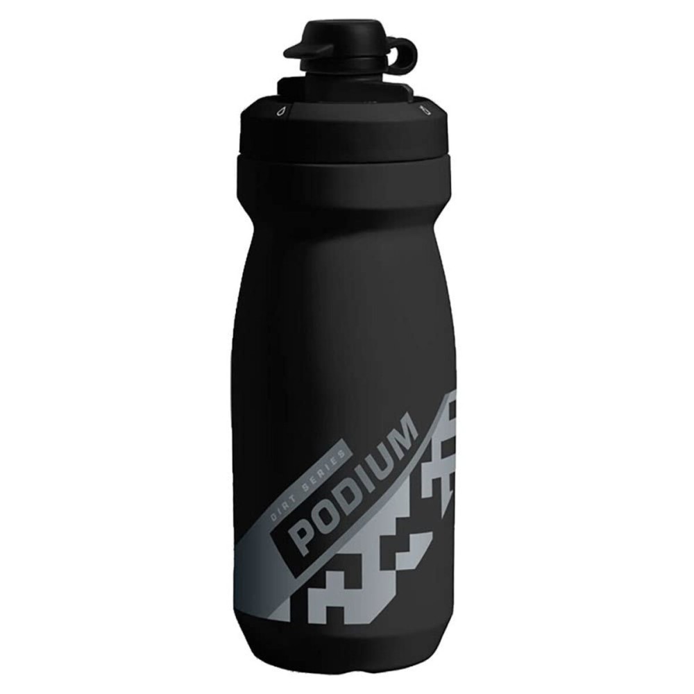 CamelBak Podium Dirt Series Mountain Bike Mud Cap Squeeze Water Bottle Black, 21oz