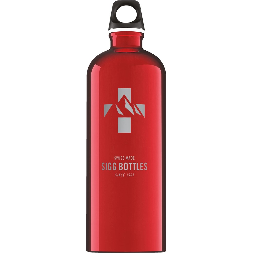 Sigg - Recycled Metal Water Bottle - Traveller - Made in Switzerland - Carbonated Drinks - BPA-Free - 34 Oz