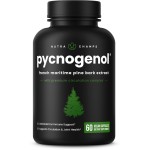 NutraChamps Pycnogenol French Maritime Pine Bark Extract, Premium Circulation Complex, Blood Flow, Nitric Oxide Production, Superior Absorption, Results with Black Pepper Extract, 60 Capsules