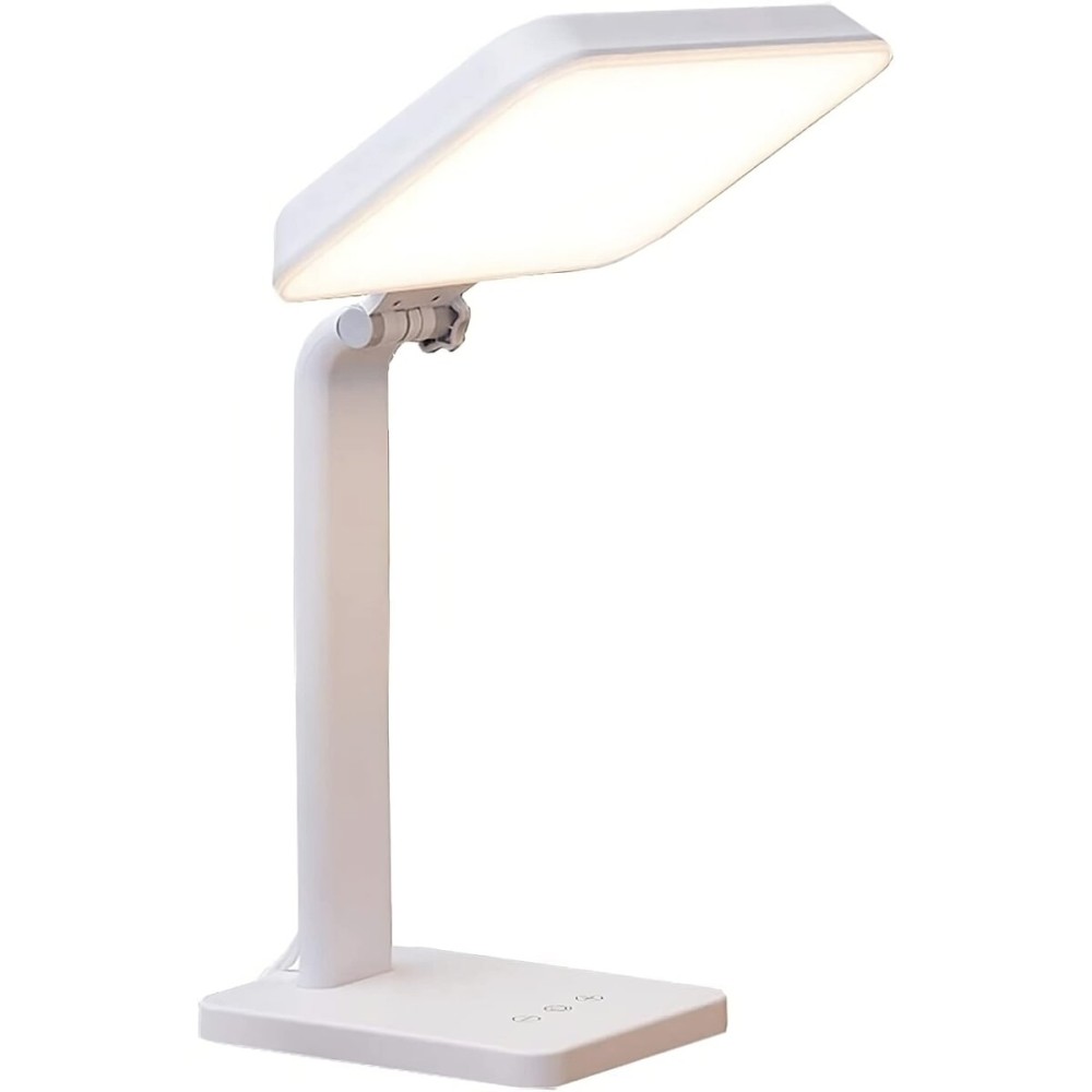Theralite Aura Bright 10000 Lux Therapy Lamp, Sun Lamp for Light Box Therapy to Fight Low Energy with Adjustable Brightness 4 Light Settings for Sunlight Deprivation for Home and Office Use, White