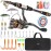 PLUSINNO Fishing Rod and Reel Combos -24 Ton Carbon Fiber Telescopic Fishing Pole - Spinning Reel 12 +1 Shielded Bearings Stainless Steel BB-Free Carrier Bag Case, Travel Saltwater Freshwater Fishing