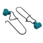 50PCS Fishing Line Sinker Slides with 8 Duo Lock Snaps High Strength Stainless Steel Sinker Slider Swivel Snap Kit Fishing Tackle