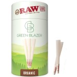 RAW Cones Organic 1-1/4: 100 Pack RAWthentic Pre Rolled Cones Rolling Papers & Tips, 84mm, Green Blazer Preroll loader