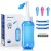 MAOEVER Neti Pot Sinus Rinse Bottle Nose Wash Cleaner Pressure Rinse Nasal Irrigation for Adult & Kid BPA Free 300 ML with 30 Nasal Wash Salt Packets and Sticker Thermometer(Blue)