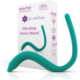 IntimateRose Vibrating Pelvic Wand, Pelvic Floor Muscle Trigger Point Massager, Perineal Massage Tool for Pelvic Physical Therapy & Pain Relief, BPA-Free, Latex-Free (Vibration)