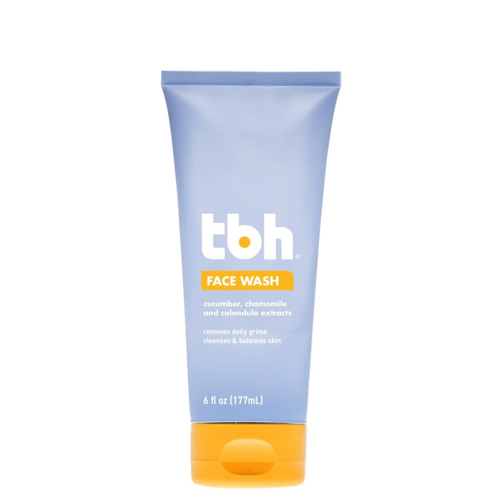 TBH Kids Gentle Gel Face Wash - Hydrating Daily Cleanser for Preteens & Teens - Soothing Chamomile & Calendula for Sensitive, Dry & Oily Skin - Sulfate & Paraben-Free - 6 oz