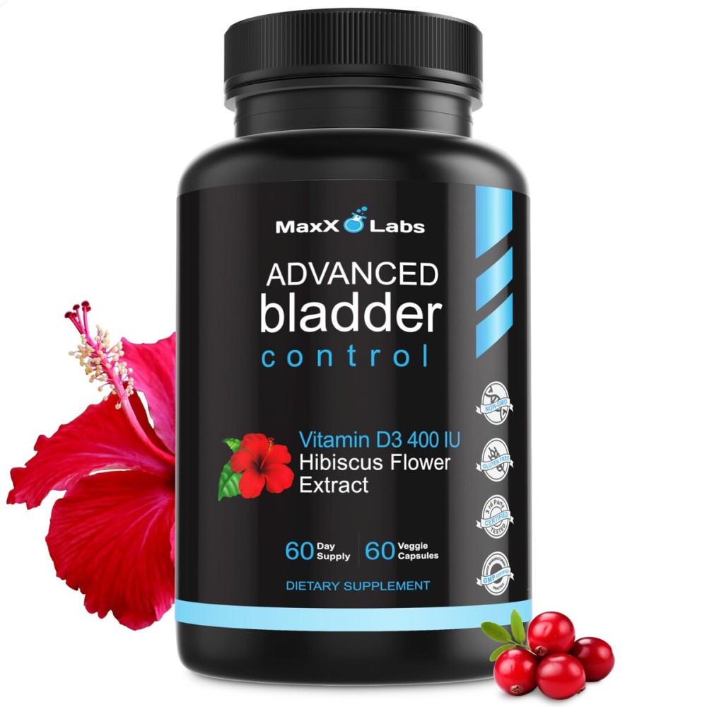 Advanced Bladder Control Supplements for Women & Men - Supports Urinary Tract Health - Helps Overactive Bladder & Urinary Tract Infection - Cranberry Pills w/Pumpkin Seed Oil Extract