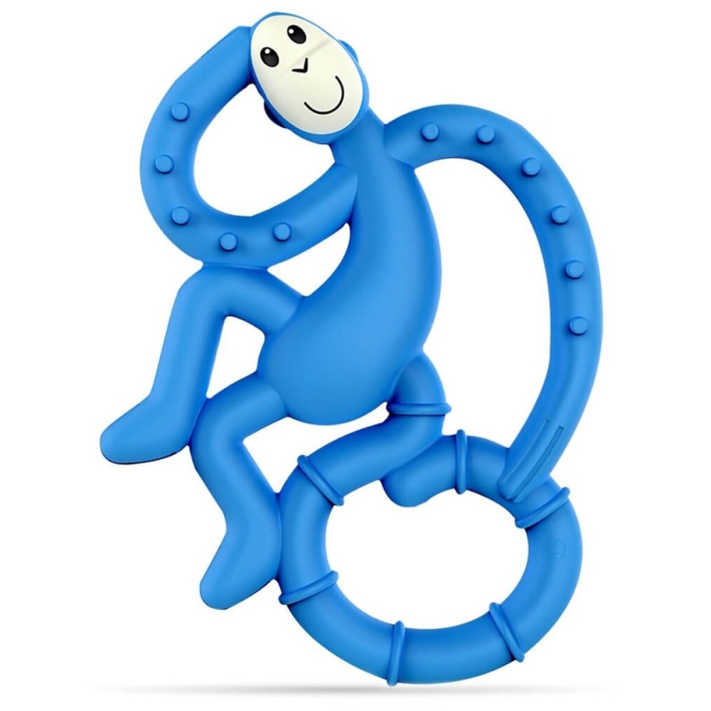 Mini Monkey Teether Blue