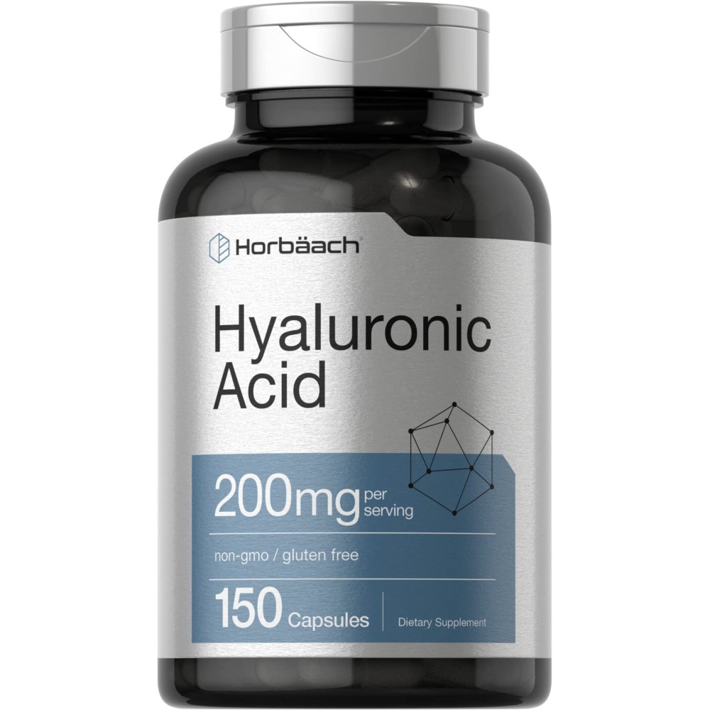 Horbach Hyaluronic Acid Supplement | 200 mg | 150 Capsules | Non-GMO and Gluten Free Supplement