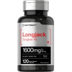 Horbach Longjack Tongkat Ali for Men and Women | 1600mg | 120 Capsules | Extract Supplement | Maximum Strength Pills | Eurycoma Longifolia | Non-GMO and Gluten Free