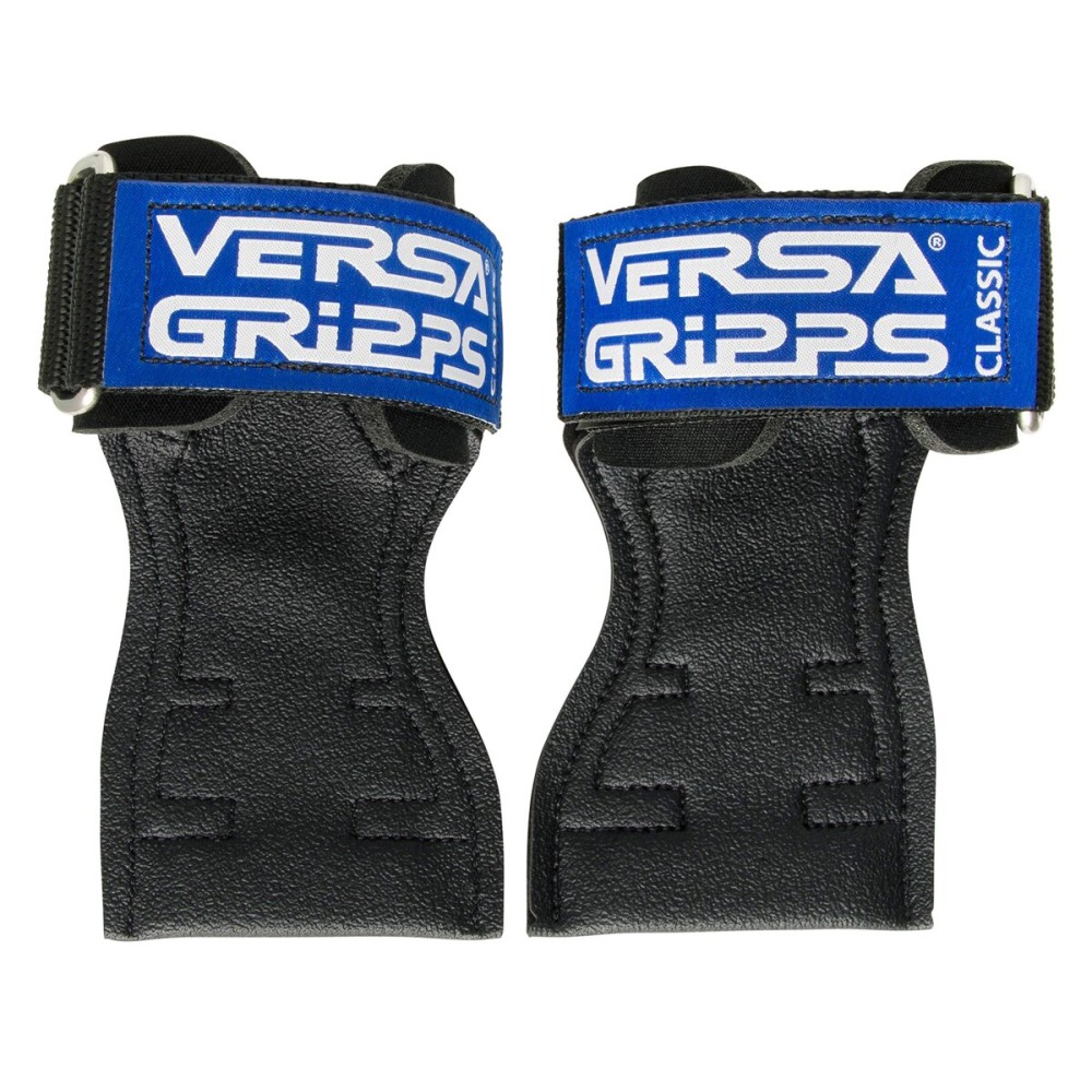 Versa Gripps Classic, Made in USA, Wrist Straps for Weightlifting Alternative, Best Training Accessory, SM, Blue Label