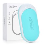 Karecel Hand Warmer Rechargeable, 5200mAh Electric Hand Warmer & Power Bank, Double-Sided Heating, USB Quick Charge, Portable Pocket Heater Handwarmer for Women Mens Gifts, Camping, Winter Sports