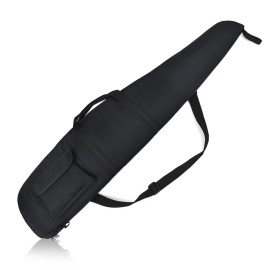 AUMTISC Soft Rifle Case, Shotgun Carrying Bag, Gun Cases for Scoped Rifles with Adjustable Shoulder Sling and Pocket, Black 44