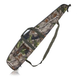 AUMTISC Soft Rifle Gun Case, Shotgun Carrying Bag for Scoped Rifles with Adjustable Shoulder Strap and Pocket, Camo 44