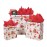 SHIPKEY 12 Pack Christmas Gift Bags, Santa Claus Holiday Paper Bags in 3 Assorted Sizes with Tissue Paper, Reusable Xmas Treat Bags for Gifts, Parties, and Holiday Wrapping