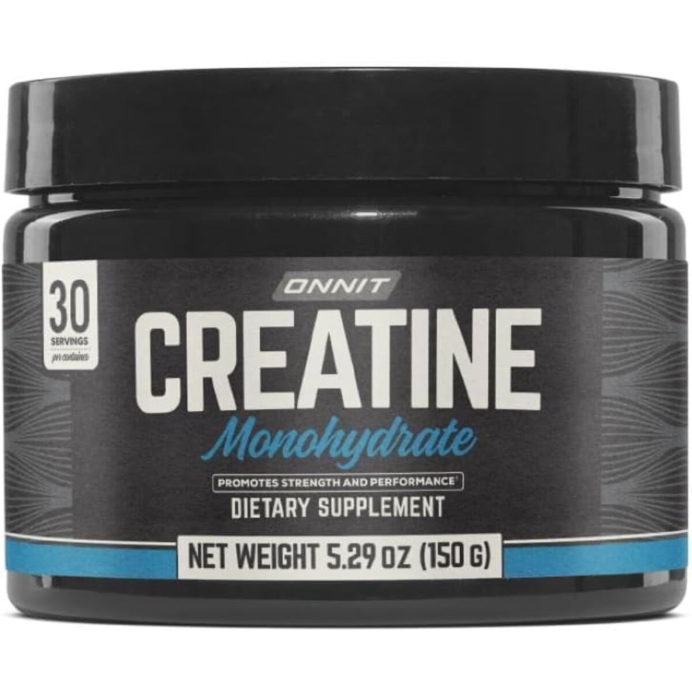 ONNIT Creatine Monohydrate Powder, IGEN(TM) Non-GMO Tested 5g Premium Creatine for Muscle Strength, Power and Lean Mass, Supports Brain Health, Brain Cellular Energy, Unflavored, 30 Servings, 5.29 oz