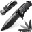 Steinbrucke Tactical Knife Pocket Knife Folding Stainless Steel 8Cr13Mov 3.4\'\' Blade, with Reversible Clip - Good Gift for Hunting Camping Survival Outdoor and Everyday Carry
