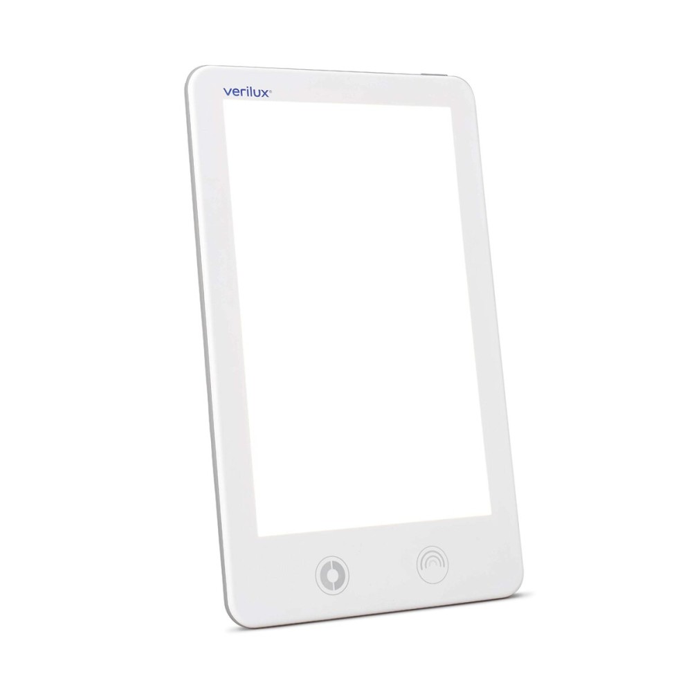 Verilux HappyLight Touch - UV-Free LED Therapy Lamp, Bright White Light with 10,000 Lux, Adjustable Brightness and Color