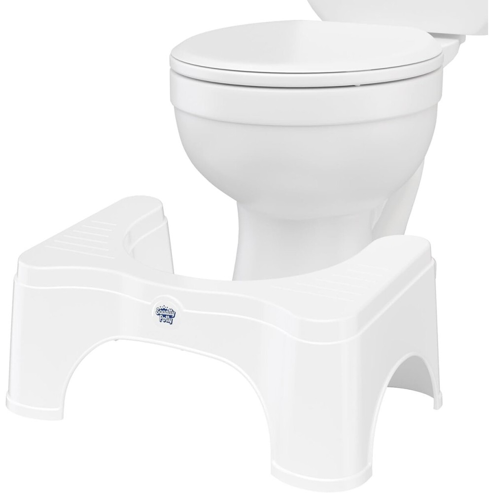 Squatty Potty Original Toilet Stool 2.0 Base 7, White, 1 Count